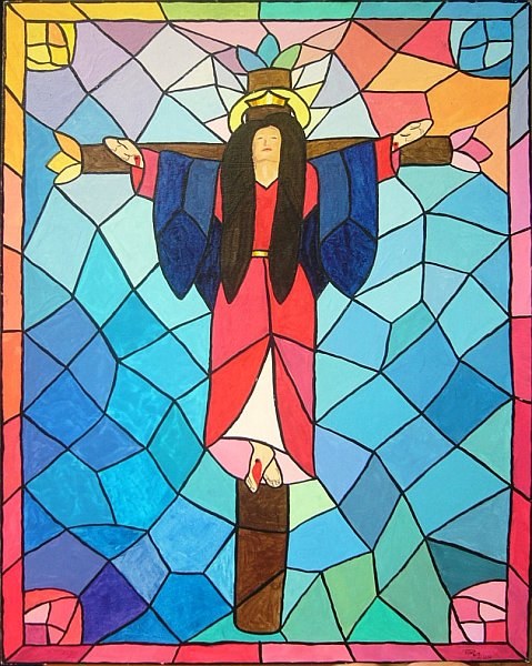 Stained glass # 3 - Saint Liberata